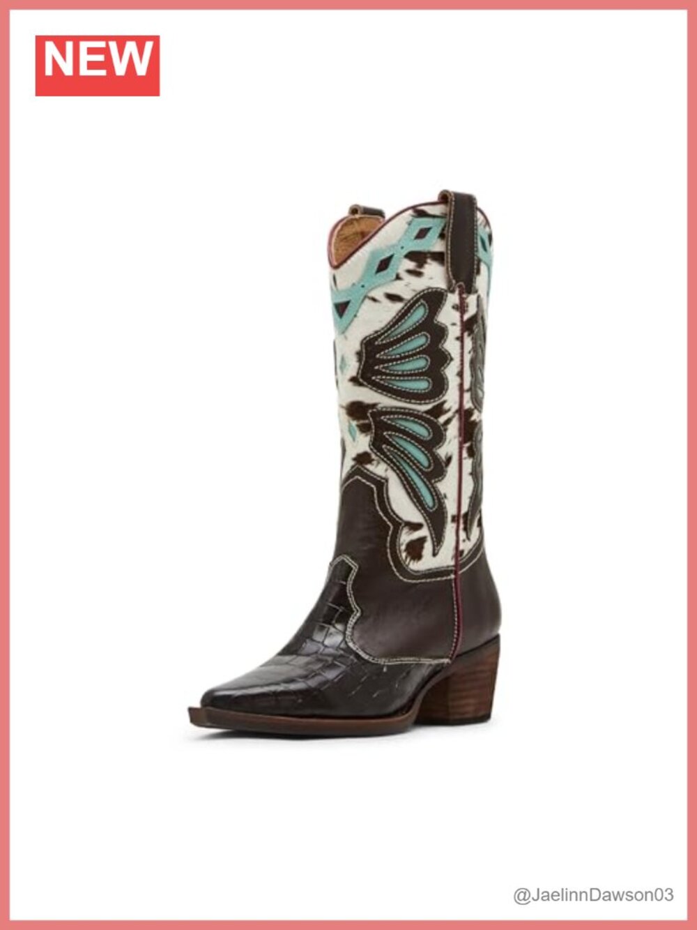 Leather Equestrian Fashion Boots Calf High Block Heel Fall